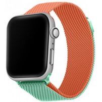 Kovinski jermen milan poteza za Apple Watch 42mm / 41mm / 40mm / 38mm - oranžno-turkizni