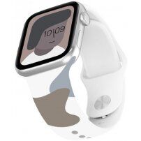 Silikonski pasek z abstraktnim vzorcem za Apple Watch 42mm / 41mm / 40mm / 38mm - rjavo-vijoličen
