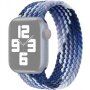 Najlonski pašček s barvnim pletenim vzorcem za Apple Watch 42mm / 41mm / 40mm / 38mm - L - modro