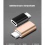 Adapter lightning female do male USB-C - črna