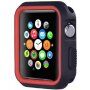 Zaščitna silikonska torbica za Apple Watch 38mm - černo - rdeče