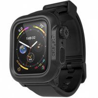 Vodotesna trpežen vodoodporen etui s pasom za Apple Watch 40mm - črn