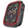 Silikonska etuija za Apple Watch 40mm - černá - rdeče