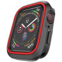 Silikonska etuija za Apple Watch 40mm - černá - rdeče