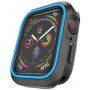 Silikonska etuija za Apple Watch 40mm - černá - modro