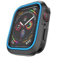 Silikonska etuija za Apple Watch 40mm - černá - modro