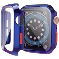Zaščitni etui s kaljenim steklom za Apple Watch 40mm - modro