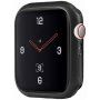 Uniq Glase Slim etui iz mehke plastike za Apple Watch 44mm - mat črna