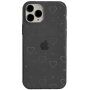 Prozorni etui s srčki za iPhone 11 Pro Max - črna