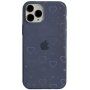 Prozorni etui s srčki za iPhone 11 Pro - modro