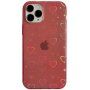 Prozorni etui s srčki za iPhone 12 Pro Max - rdeče