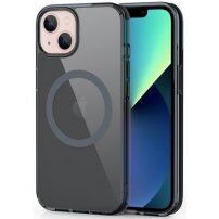 Lesketajoč prozoren etui z MagSafe za iPhone 13 - črna