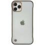 Zaščitni mat transparentni etui za iPhone 11 Pro Max - zlati