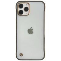 Zaščitni mat transparentni etui za iPhone 11 Pro Max - zlati