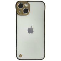 Zaščitni mat transparentni etui za iPhone 13 - zlati