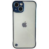 Zaščitni mat transparentni etui za iPhone 13 mini - modro