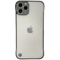 Zaščitni mat transparentni etui za iPhone 13 Pro - svetlo modra