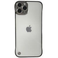 Zaščitni mat transparentni etui za iPhone 13 Pro Max - srebro