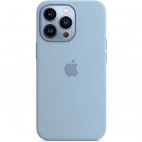 Originalni Apple silikonski ovitek z MagSafe za iPhone 13 Pro - oblačno moder