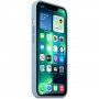 Originalni Apple silikonski ovitek z MagSafe za iPhone 13 Pro - oblačno moder