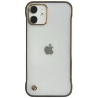 Zaščitni mat transparentni etui za iPhone 12 mini - zlati