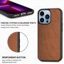 Zaščitni lesen etui za iPhone 13 Pro Max - češnja