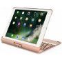 Vrtljiva torbica s tipkovnico za iPad 9,7" (2017/2018) / Pro 9,7" / Air 1 / 2 - zlati