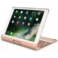 Vrtljiva torbica s tipkovnico za iPad 9,7" (2017/2018) / Pro 9,7" / Air 1 / 2 - zlati
