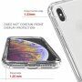 Dvobarvno prozorno ohišje proti udarcem za iPhone XS Max - črna