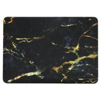 Mat prevleka za MacBook Air 13'' (A1932 / A2179 / A2337) - črno-zlato marmorja
