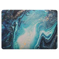Mat ovitek za MacBook Air 13" (A1932 / A2179 / A2337) - modro-zlati opal