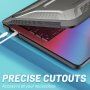 Etui, odporen na udarce, z izvlečnimi nogicami za MacBook Pro 13" (A2251 / A2289 / A2338) - črna