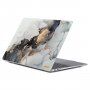 ENKAY mat etui za MacBook Pro 16" (A2485 / A2780 / A2991 / A3186 / A3403) - sivo-zlati marmor