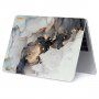 ENKAY mat etui za MacBook Pro 16" (A2485 / A2780 / A2991 / A3186 / A3403) - sivo-zlati marmor