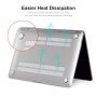 ENKAY mat etui za MacBook Pro 16" (A2485 / A2780 / A2991 / A3186 / A3403) - sivo-zlati marmor