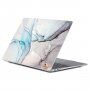 ENKAY mat etui za MacBook Pro 13" (A1706 / A1708 / A1989 / A2159) - modro-sivi marmor