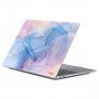 ENKAY mat etui za MacBook Pro 15" (A1707 / A1990) - modro-vijoličen marmor