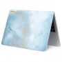 ENKAY mat etui za MacBook Pro 15" (A1707 / A1990) - svetlo modri marmor