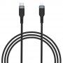 Wiwu opleten kabel za prenos in polnjenje USB-C / Lightning za iPhone / iPad / iPod / AirPods - 3 m - črna