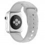 Silikonski trakec z vzorcem šapic za Apple Watch Ultra 49mm / 46mm / 45mm / 44mm / 42mm - siva