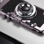 Eleganten ovitek v retro dizajnu fotoaparatov za Apple iPhone XS - črna