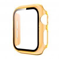 Prozoren ovitek s kaljenim steklom za Apple Watch 40mm - oranžna