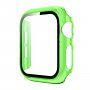 Prozoren ovitek s kaljenim steklom za Apple Watch 40mm - neon zelena