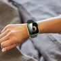 Prozoren ovitek s kaljenim steklom za Apple Watch 40mm - neon zelena