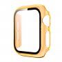 Prozoren ovitek s kaljenim steklom za Apple Watch 44mm - oranžna