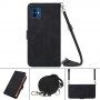 Flip ovitek s trakcem v slogu crossbody za iPhone 12 mini - črna