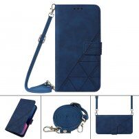 Flip ovitek s trakcem v slogu crossbody za iPhone 11 Pro - modro
