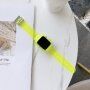 Etui s prozornim trakom za Apple Watch 41mm / 40mm / 38mm - neonsko rumena