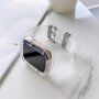 Etui s prozornim trakom za Apple Watch 41mm / 40mm / 38mm - neonsko rumena