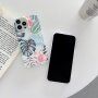 Zaščitna prevleka iz mehke plastike za iPhone 13 Pro - rdeči cvetovi